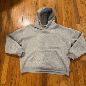 Abercrombie & Fitch Essential Popover Hoodie Light Grey Heather Medium